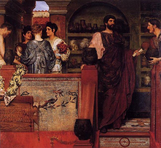 Laura Theresa Alma-Tadema Hadrian Visiting a Romano china oil painting image